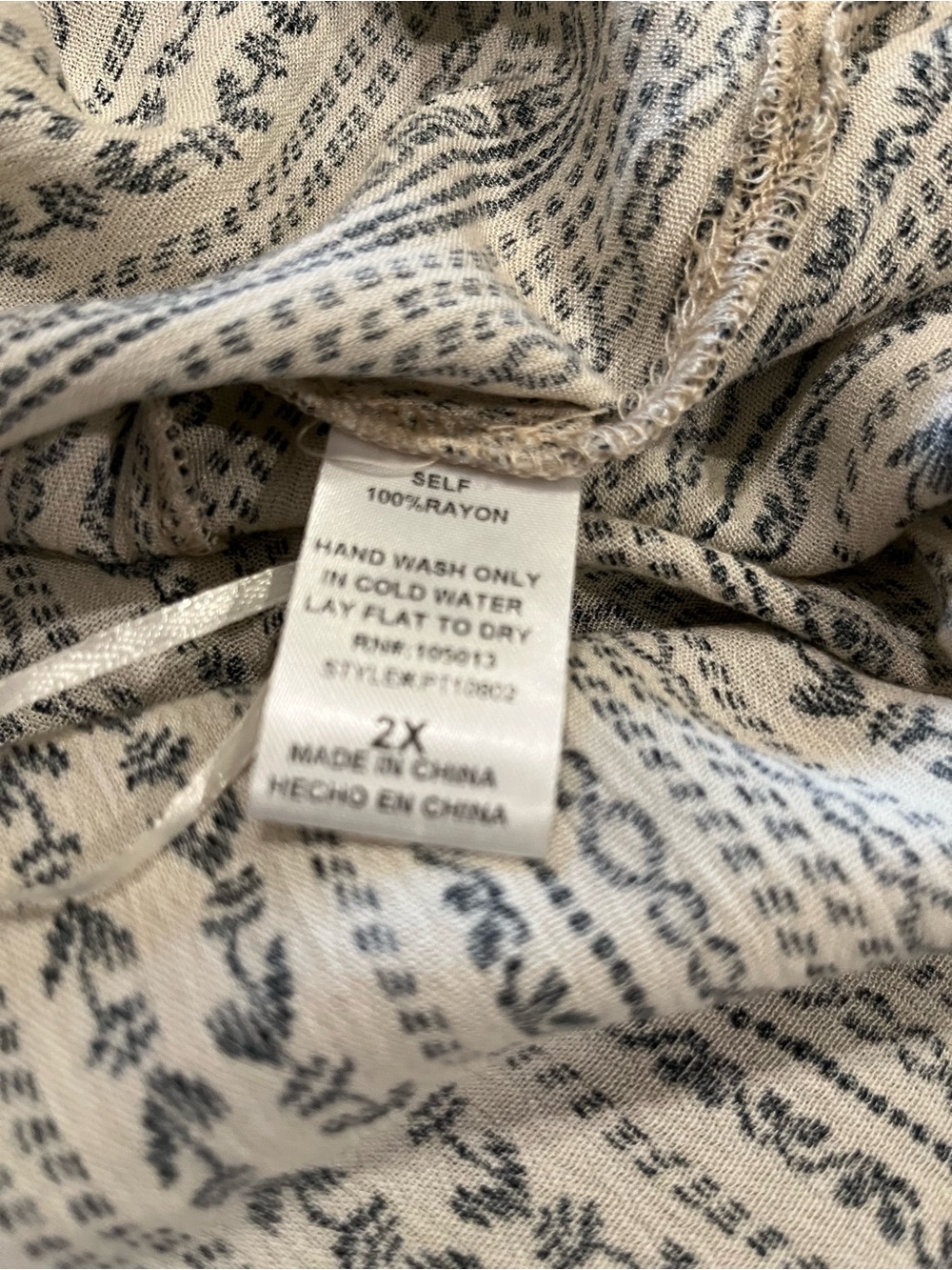 L.L. Bean ribbed 1/4 Snap Pullover in Teal & Navy Plus Size 2X - Picture 7 of 8